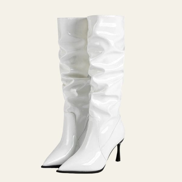 Velira Footwear Women Verona Gloss Slouch Kelnių Batai