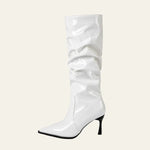 Velira Footwear Women Verona Gloss Slouch Kelnių Batai
