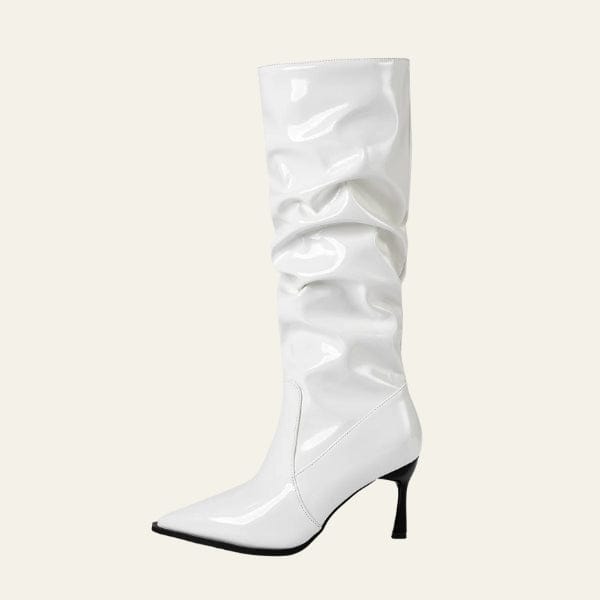 Velira Footwear Women Verona Gloss Slouch Kelnių Batai