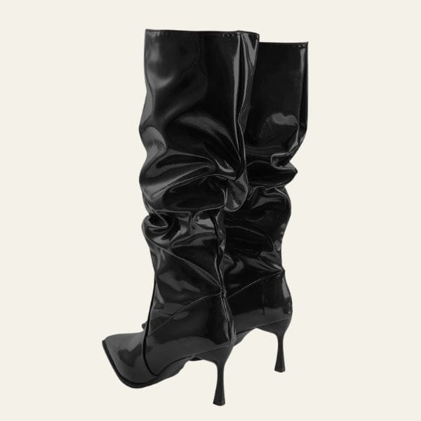 Velira Footwear Women Verona Gloss Slouch Kelnių Batai