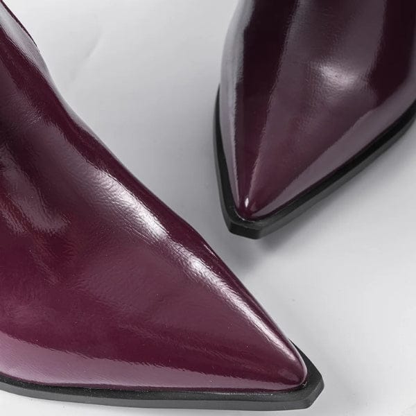 Velira Footwear Women Verona Gloss Slouch Kelnių Batai