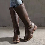 Velira Footwear Women Verona užtrauktuko detalėmis iki kelių batai