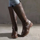 Velira Footwear Women Verona užtrauktuko detalėmis iki kelių batai