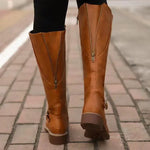 Velira Footwear Women Verona užtrauktuko detalėmis iki kelių batai