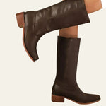 Velira Footwear Women Viena Odinė Kelio Batai