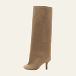 Velira Footwear Women Vienos Suede Kelių Ilgio Batai