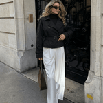 Velira High-Neck Belted Trench Coat | Isabelle Aukštos Kaklo Diržinis Paltas | Izabelė