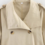 Velira High-Neck Belted Trench Coat | Isabelle Aukštos Kaklo Diržinis Paltas | Izabelė