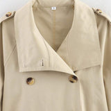 Velira High-Neck Belted Trench Coat | Isabelle Aukštos Kaklo Diržinis Paltas | Izabelė