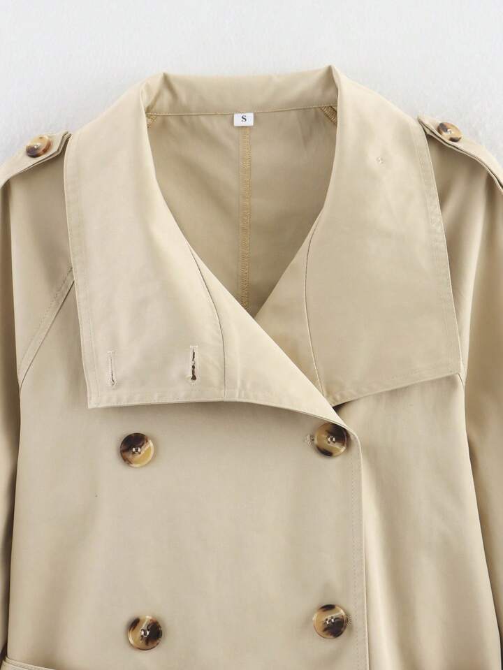 Velira High-Neck Belted Trench Coat | Isabelle Aukštos Kaklo Diržinis Paltas | Izabelė