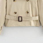 Velira High-Neck Belted Trench Coat | Isabelle Aukštos Kaklo Diržinis Paltas | Izabelė