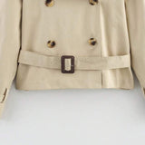 Velira High-Neck Belted Trench Coat | Isabelle Aukštos Kaklo Diržinis Paltas | Izabelė