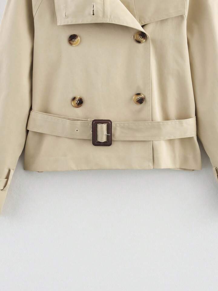 Velira High-Neck Belted Trench Coat | Isabelle Aukštos Kaklo Diržinis Paltas | Izabelė