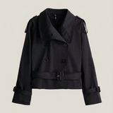 Velira High-Neck Belted Trench Coat | Isabelle Juoda / S Aukštos Kaklo Diržinis Paltas | Izabelė
