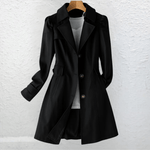 Velira JACKETS & COATS Juoda / XS Clara | Klasikinis vintage trenčkotis