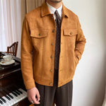 Velira Jackets & Overcoats Kortinos Suede Apykaklės Švarkas