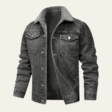 Velira Jackets & Overcoats Pilka / M Monrealo džinsinis šerpos švarkas