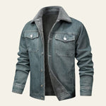 Velira Jackets & Overcoats Šviesiai mėlyna / M Monrealo džinsinis šerpos švarkas