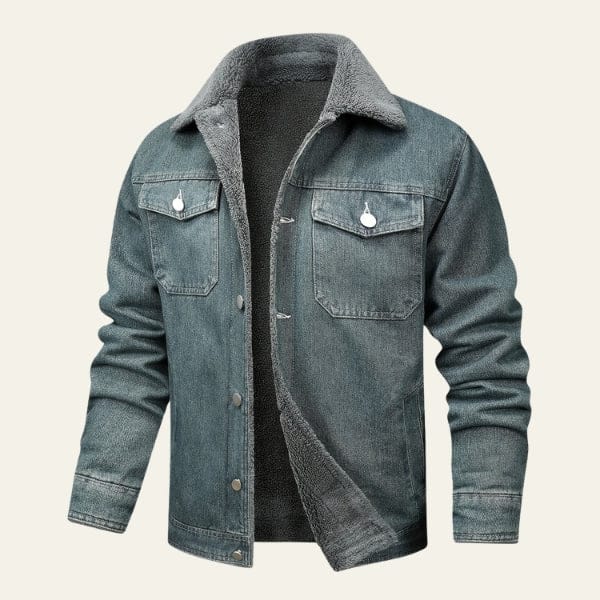Velira Jackets & Overcoats Šviesiai mėlyna / M Monrealo džinsinis šerpos švarkas