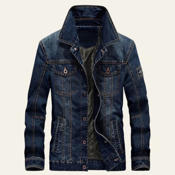 Velira Jackets & Overcoats Tamsiai mėlyna / M Dakota Vintage Džinsinis Švarkas
