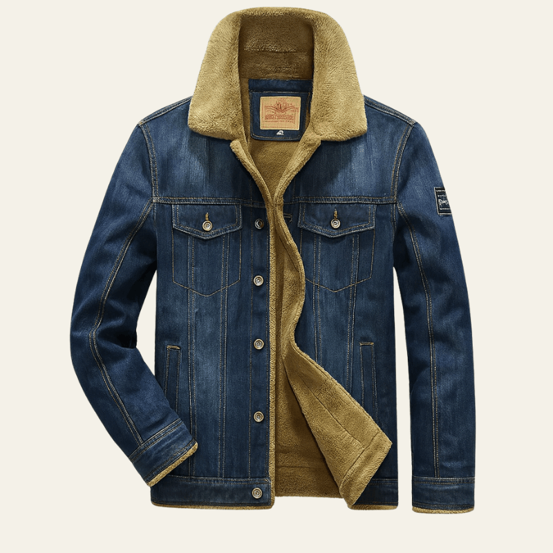 Velira Jackets & Overcoats Tamsiai Mėlyna / M Palermo Avių Vilnos Džinsinis Švarkas