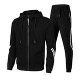 Velira Juoda / XS Elegantiškas Vyrų Sportinis Komplektas