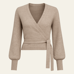 Velira Knitwear & Tops Bežinė / XS Sorrento Wrap Megztinis Kardiganas