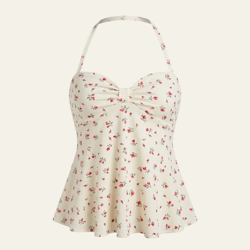 Velira Knitwear & Tops Daugiaspalvė / S Santorini Ruffled Halter Top