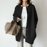Velira Knitwear & Tops Juoda / XS Florencijos vilnonis kardiganas