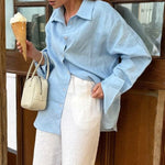 Velira Knitwear & Tops Kyoto Per didelis mygtukų marškiniai