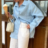 Velira Knitwear & Tops Kyoto Per didelis mygtukų marškiniai