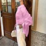 Velira Knitwear & Tops Kyoto Per didelis mygtukų marškiniai