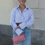 Velira Knitwear & Tops Manhattan trumpa dryžuota marškinė