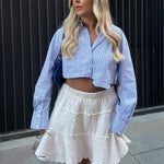 Velira Knitwear & Tops Manhattan trumpa dryžuota marškinė
