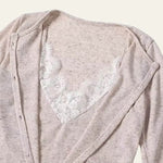 Velira Knitwear & Tops Paryžiaus nėriniuotas mygtukų kardiganas