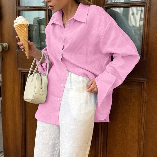 Velira Knitwear & Tops Rožinė / XS Kyoto Per didelis mygtukų marškiniai