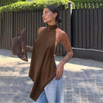 Velira Knitwear & Tops Santorini Asimetrinė Kaklo Viršutinė