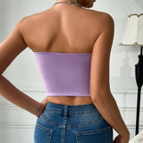 Velira Knitwear & Tops Sorrento gėlių aplikacijos korseto viršus