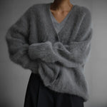 Velira Knitwear & Tops Veronos ilgas rankovės mezgimo kardiganas