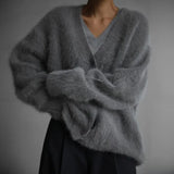 Velira Knitwear & Tops Veronos ilgas rankovės mezgimo kardiganas