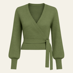 Velira Knitwear & Tops Žalia / XS Sorrento Wrap Megztinis Kardiganas