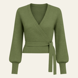 Velira Knitwear & Tops Žalia / XS Sorrento Wrap Megztinis Kardiganas