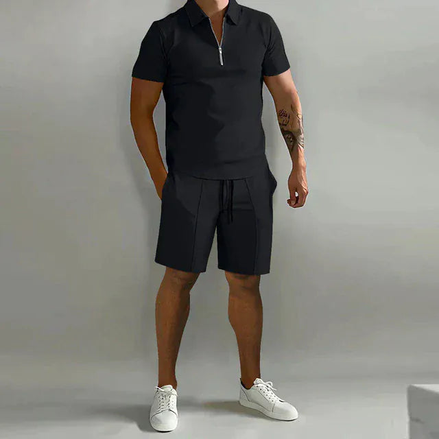Velira Korte Broek Heren Juoda / S Elegantiškas Polo Marškinėlių Rinkinys