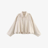 Velira Lara | Suede Bomber Jacket Balta / S Lara | Suede Bomber Striukė