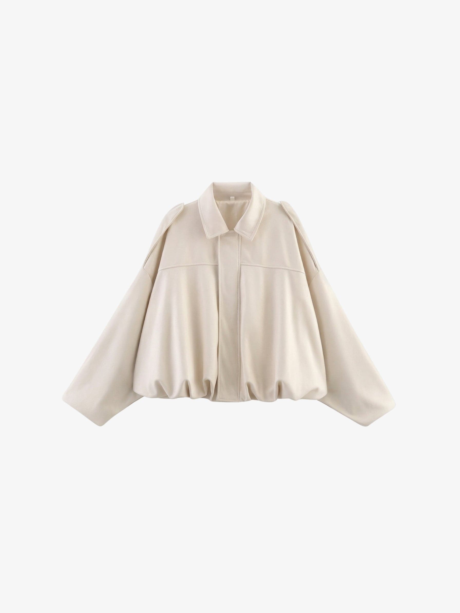 Velira Lara | Suede Bomber Jacket Balta / S Lara | Suede Bomber Striukė