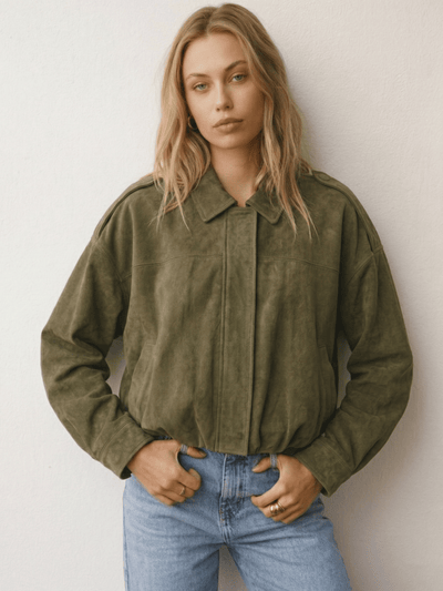 Lara | Suede Bomber Striukė