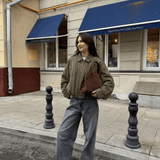 Velira Lara | Suede Bomber Jacket Lara | Suede Bomber Striukė