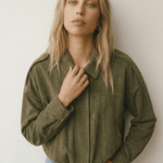 Velira Lara | Suede Bomber Jacket Lara | Suede Bomber Striukė