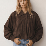 Velira Lara | Suede Bomber Jacket Lara | Suede Bomber Striukė