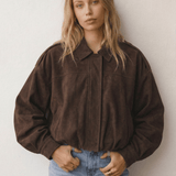 Velira Lara | Suede Bomber Jacket Lara | Suede Bomber Striukė